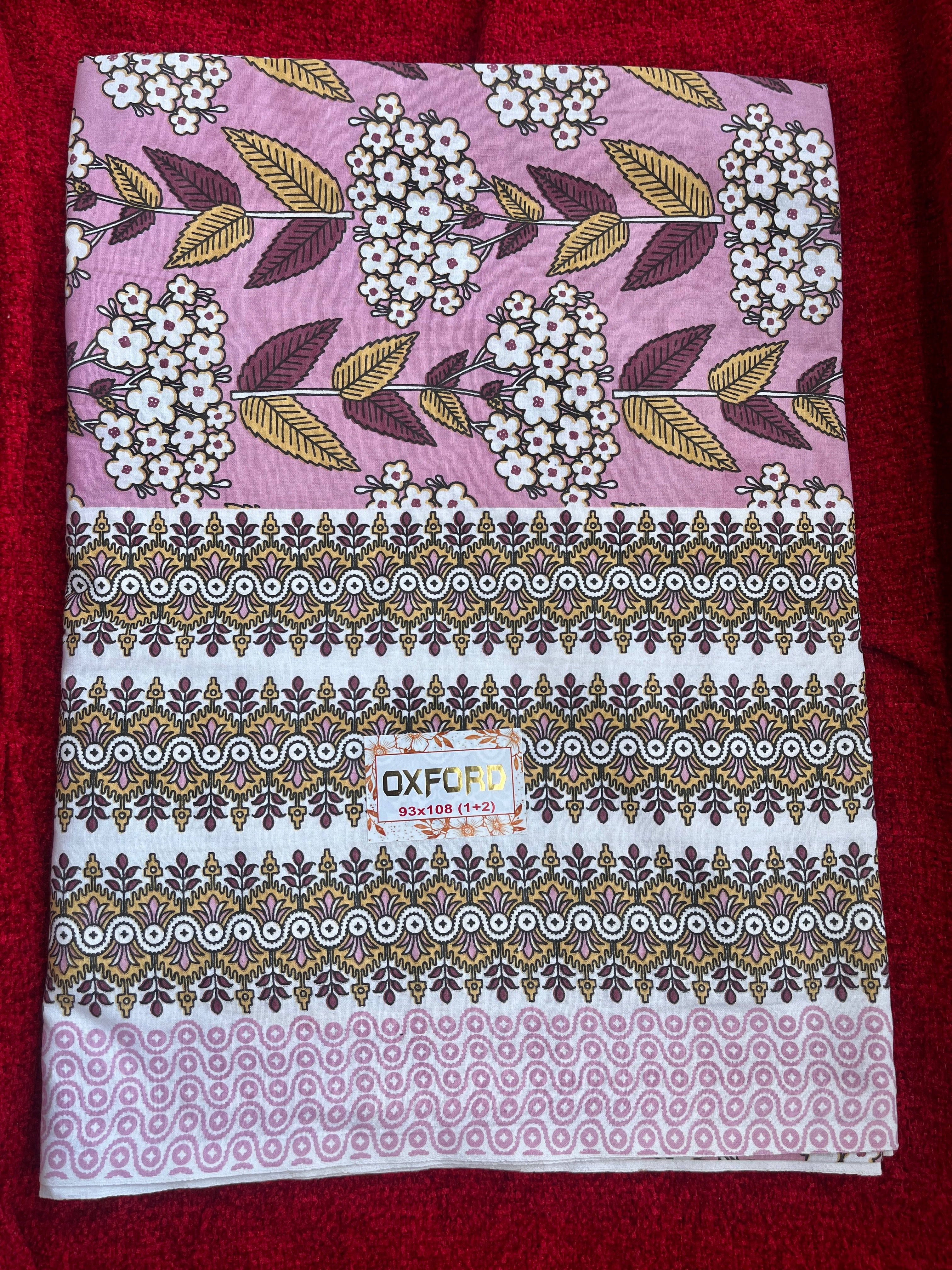 CNM Cotton Bedsheet Pink
