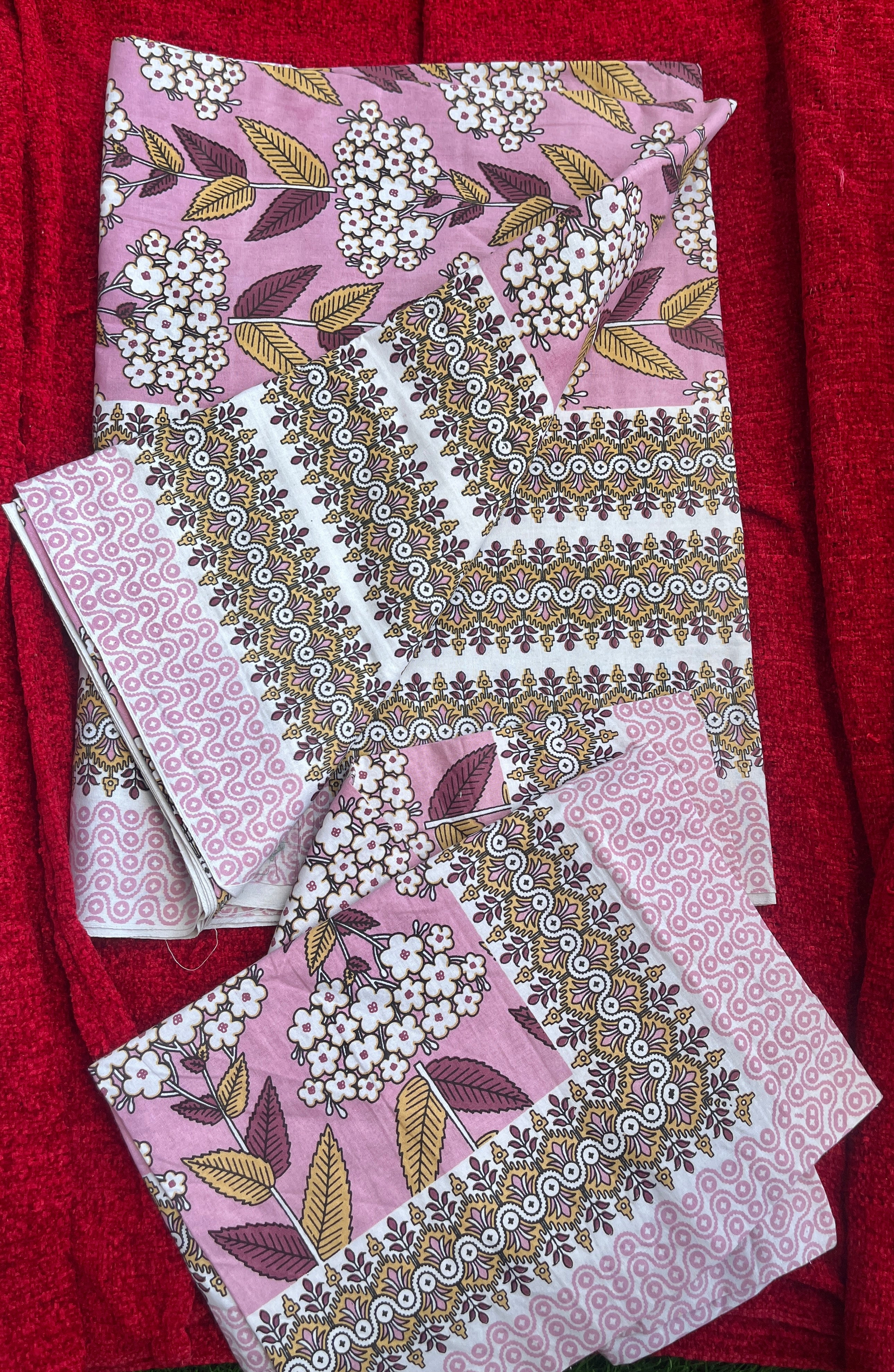 CNM Cotton Bedsheet Pink