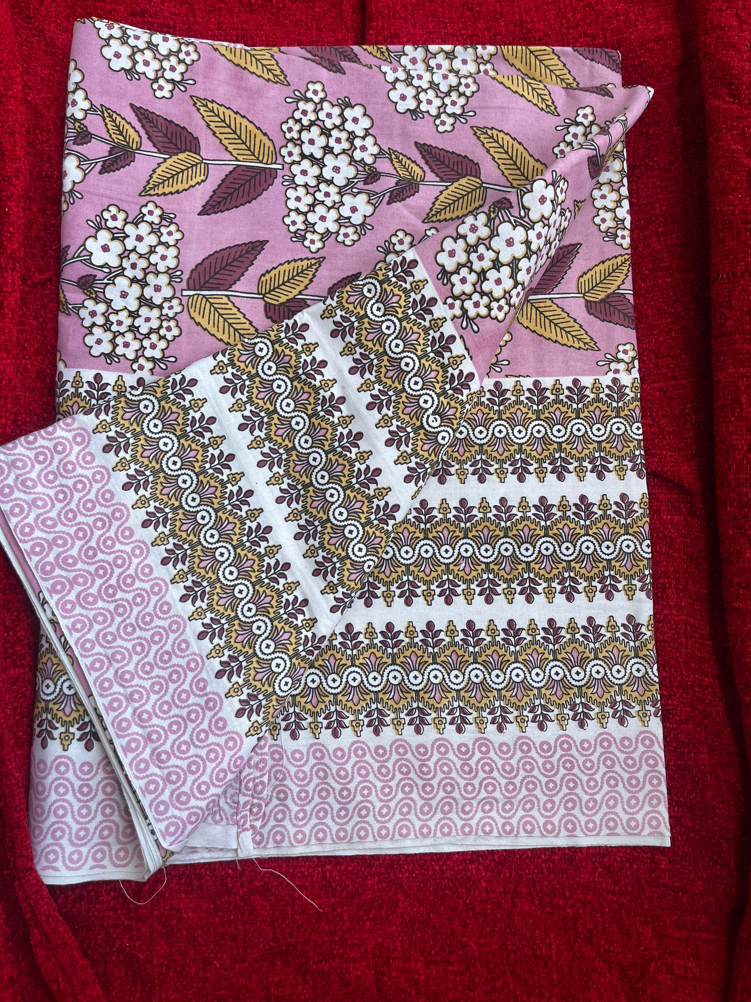 CNM Cotton Bedsheet Pink