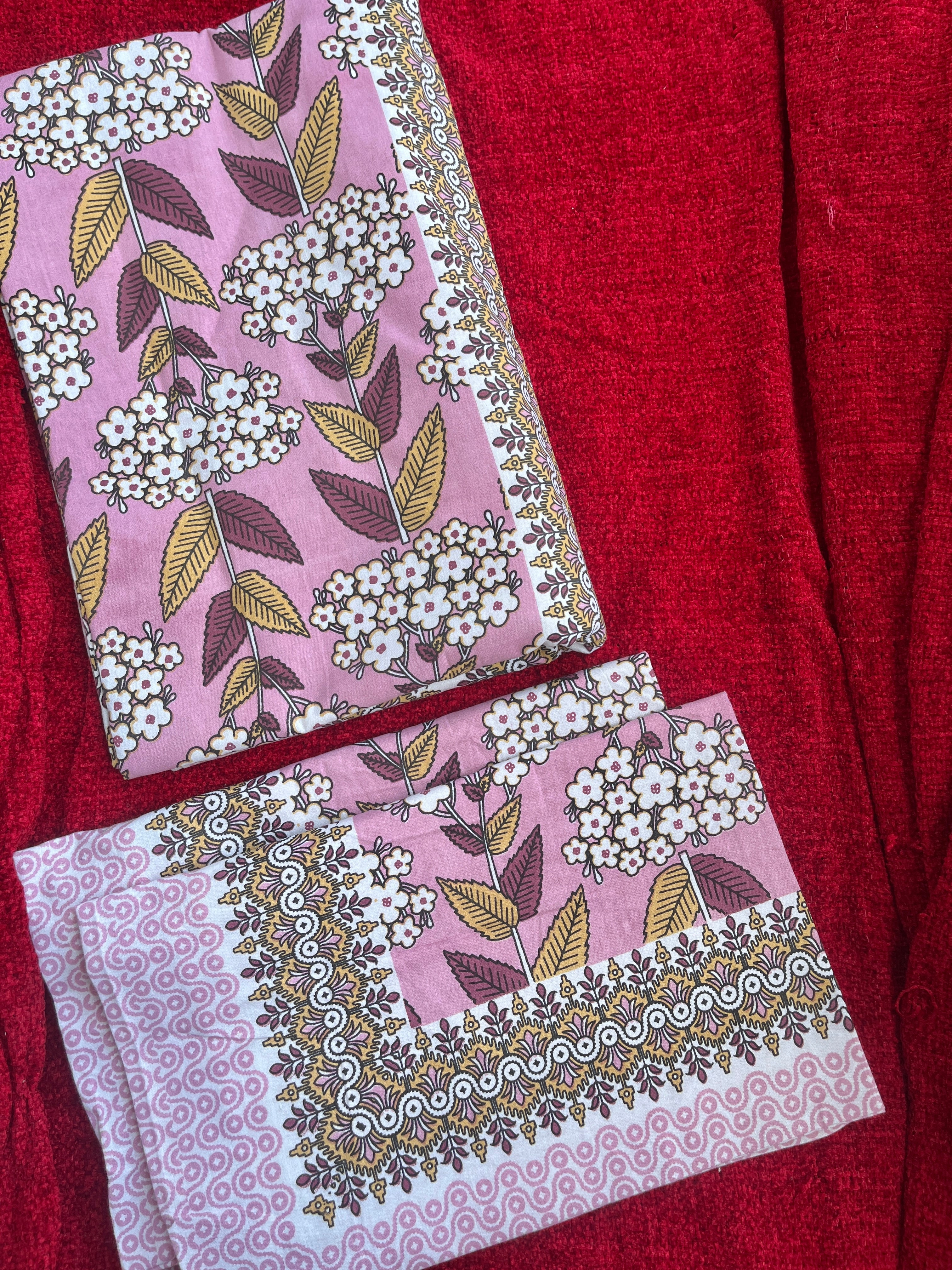 CNM Cotton Bedsheet Pink