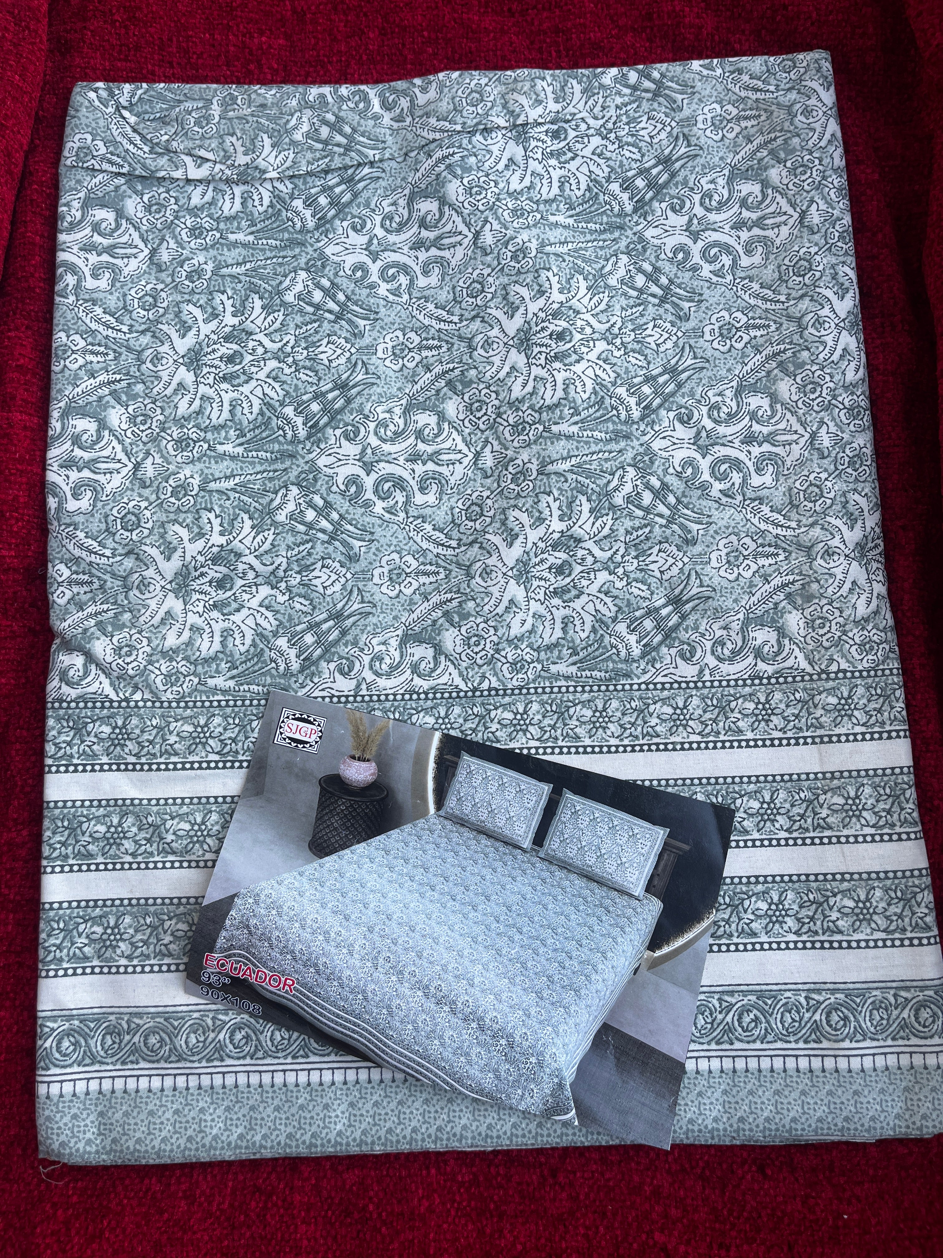 CNM Cotton Bedsheet Design Blue