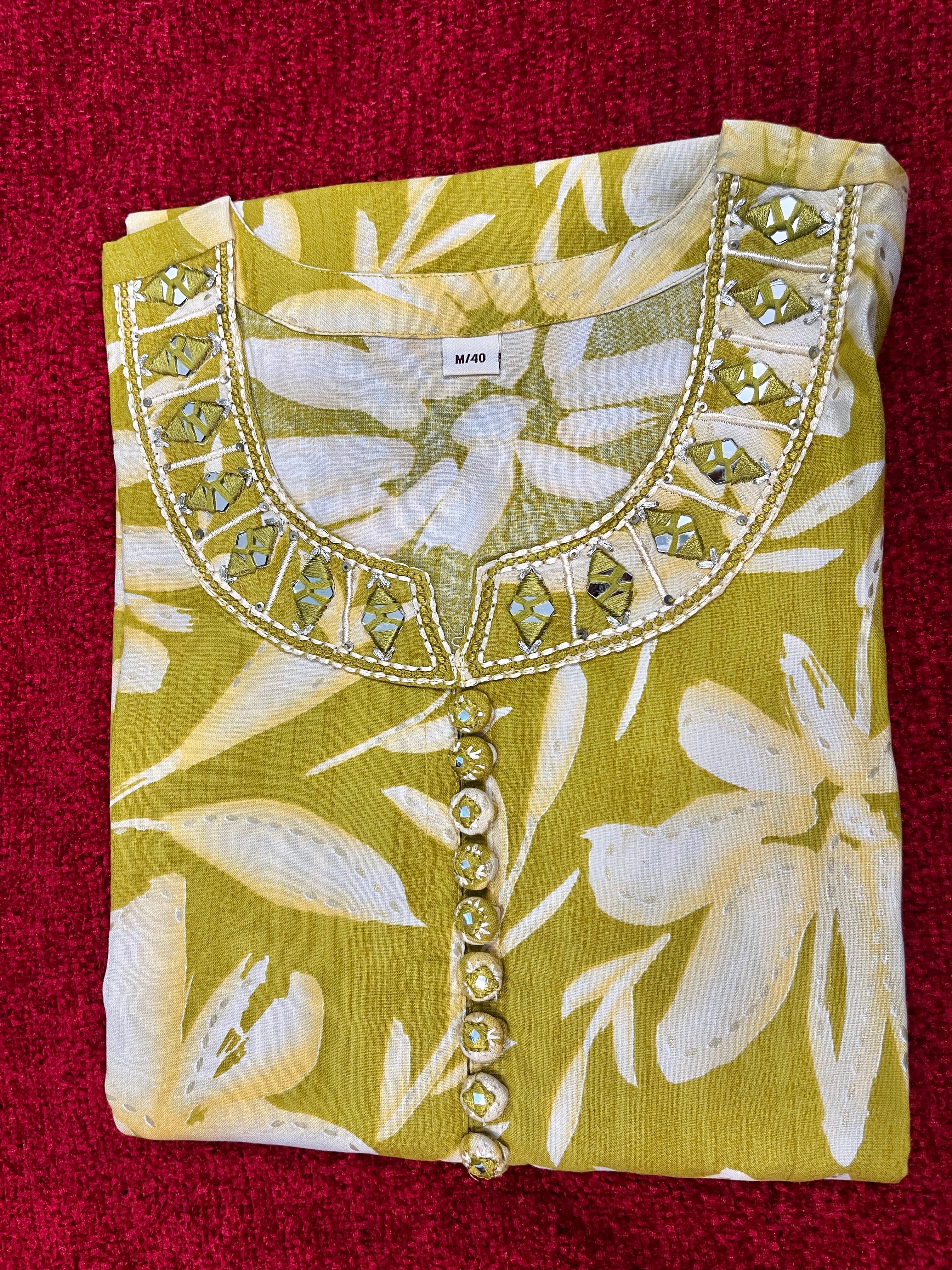 CNM KURTI YELLOW