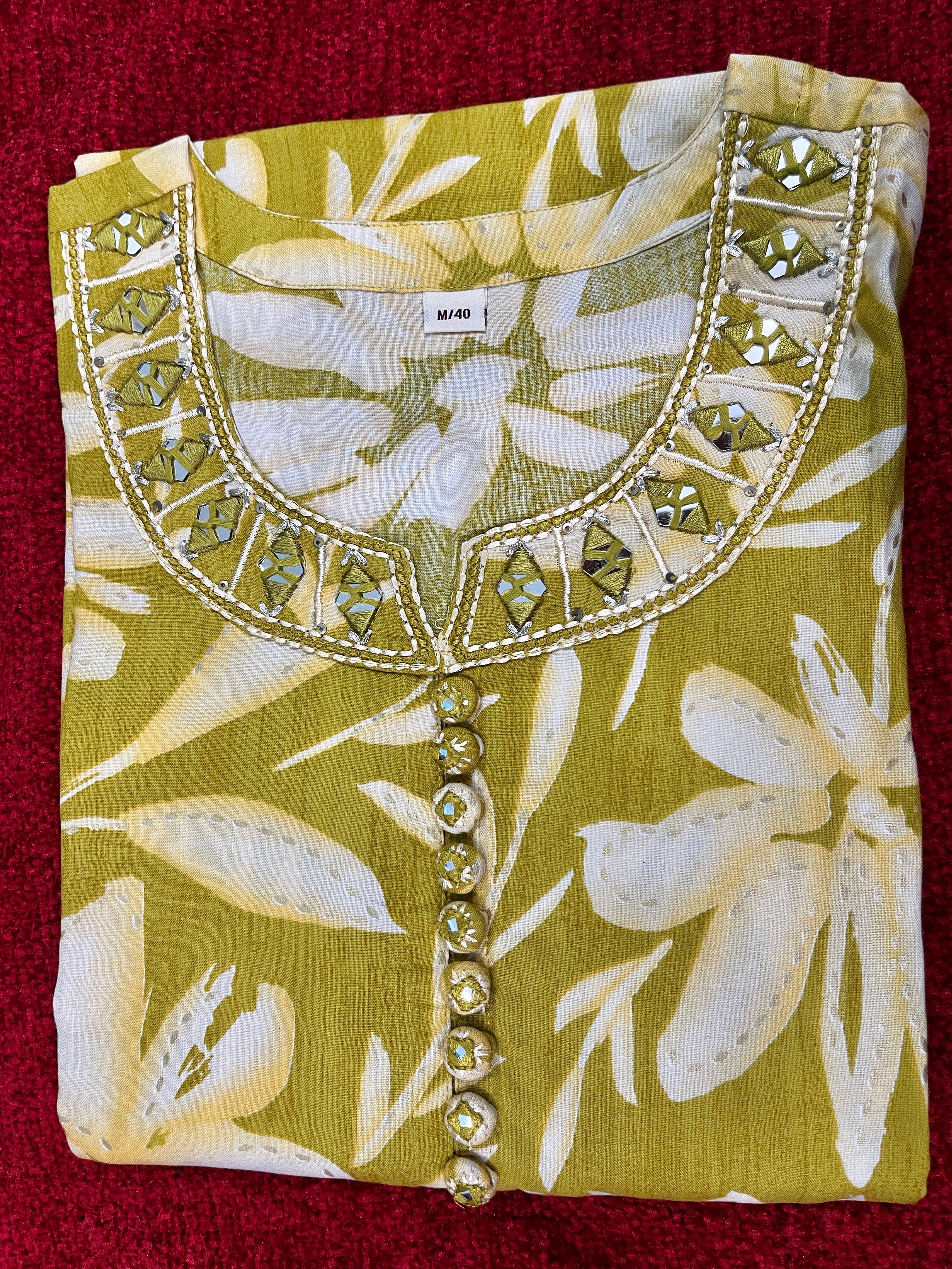 CNM KURTI YELLOW