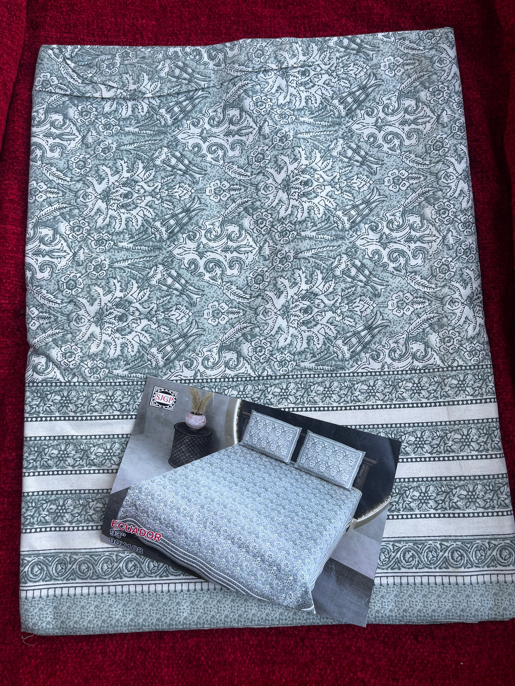 CNM Cotton Bedsheet Design Blue